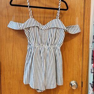 SEEK The Label Pinstriped Romper